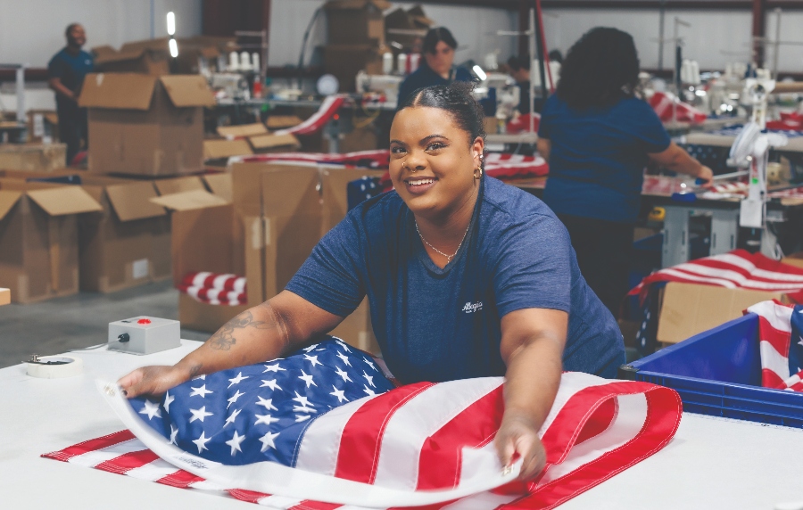 Allegiance Flag Supply has grown from three founders to 60 employees in North Charleston. (Photo/Allegiance Flag Supply)