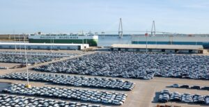 Vehicles assembled at BMW Manufacturing's Spartanburg plant are prepared for export, helping the facility lead the United States in automotive exports by value in 2025. (Photo/BMW Manufacturing)